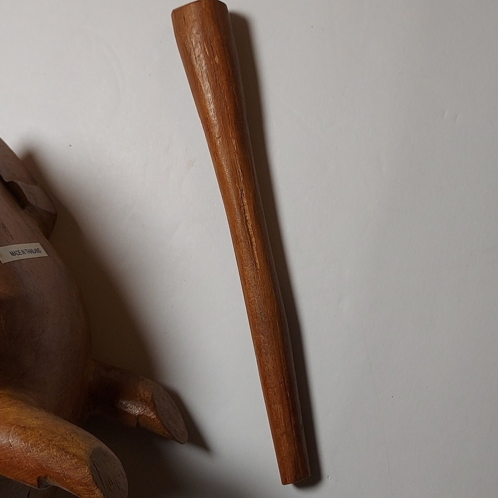 Wooden Frog Rasp Musical Instrument Percussion Hand Crafted - Picture 8 of 13